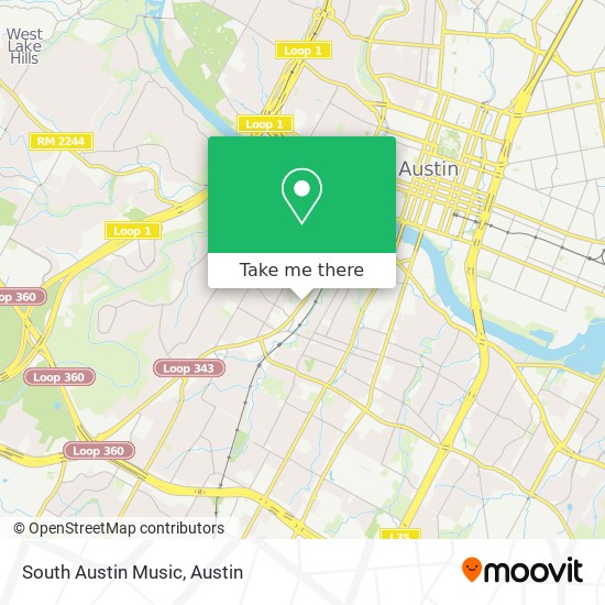 South Austin Music map