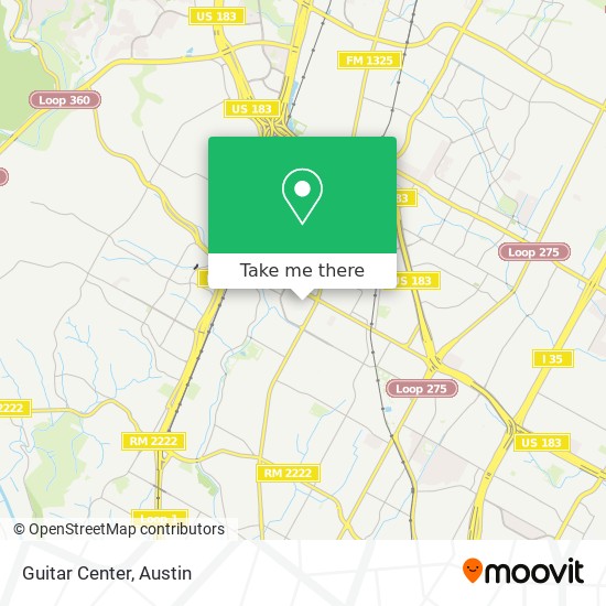 Mapa de Guitar Center