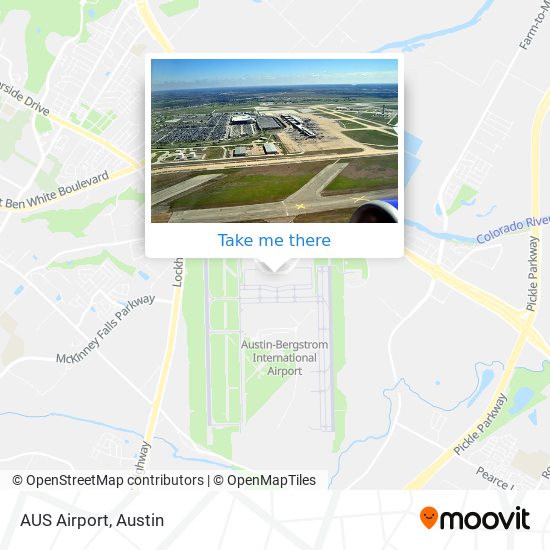 AUS Airport map