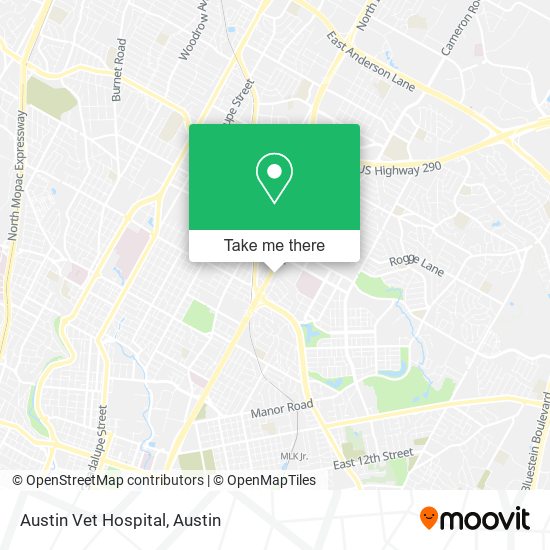 Mapa de Austin Vet Hospital