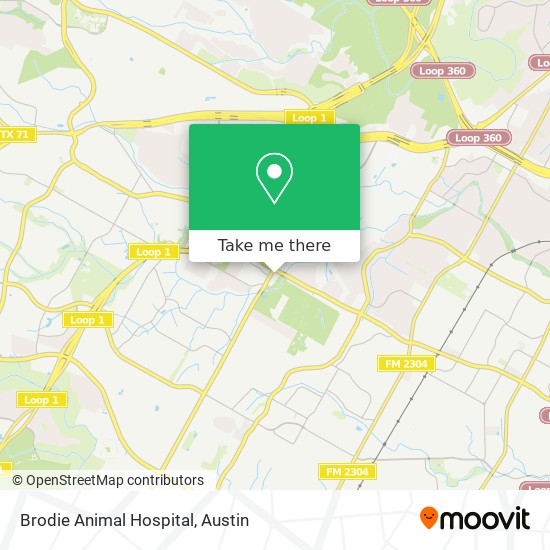Mapa de Brodie Animal Hospital
