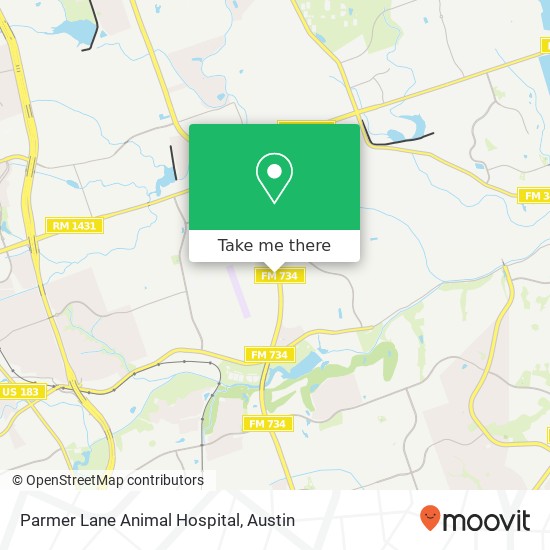 Mapa de Parmer Lane Animal Hospital