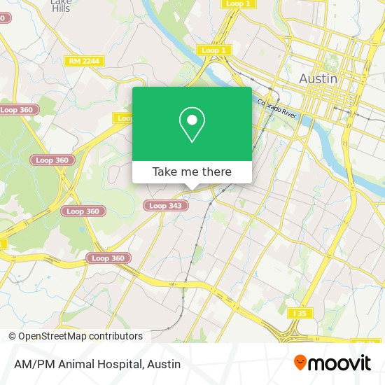 Mapa de AM/PM Animal Hospital