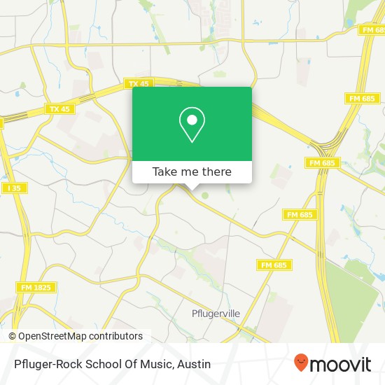 Pfluger-Rock School Of Music map