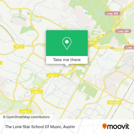 The Lone Star School Of Music map