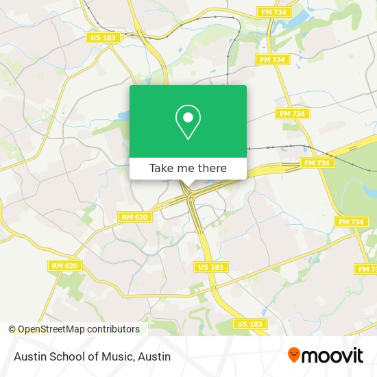 Austin School of Music map