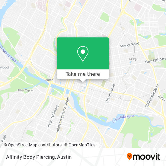 Affinity Body Piercing map