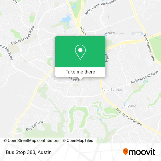 Bus Stop 383 map