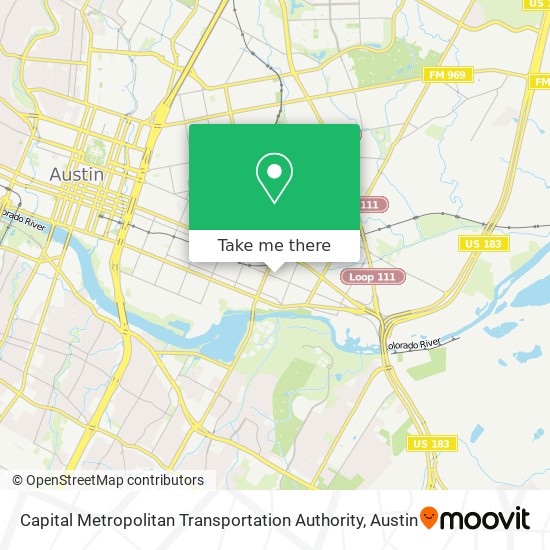 Capital Metropolitan Transportation Authority map
