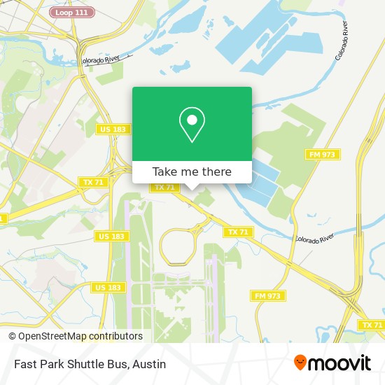 Mapa de Fast Park Shuttle Bus