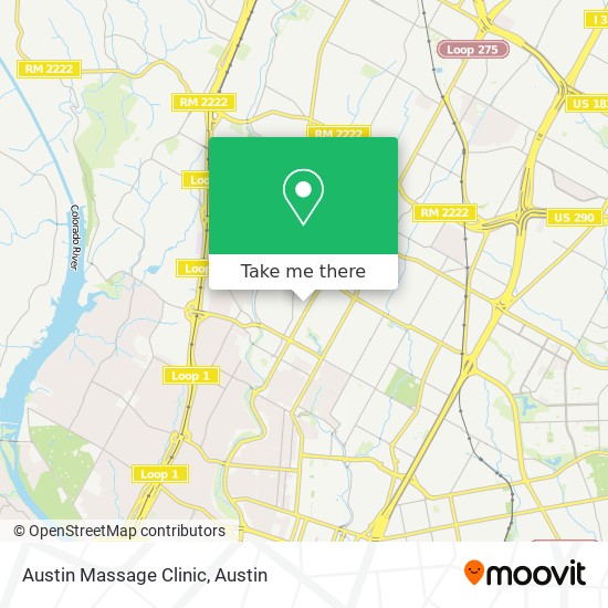 Austin Massage Clinic map