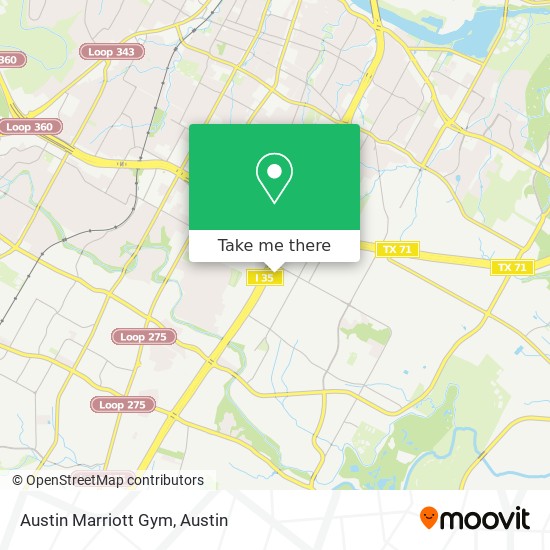 Mapa de Austin Marriott Gym