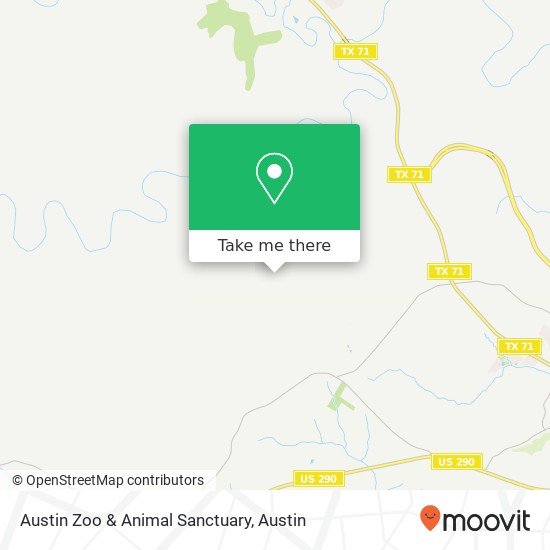 Mapa de Austin Zoo & Animal Sanctuary