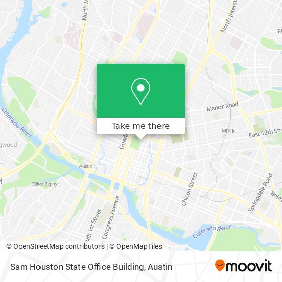 Sam Houston State Office Building map