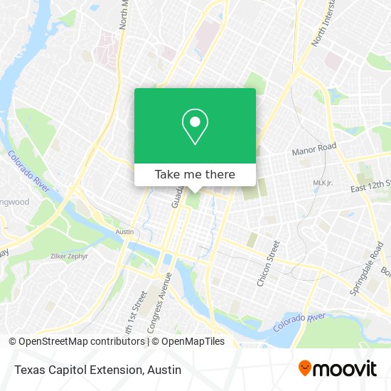Texas Capitol Extension map