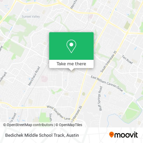 Mapa de Bedichek Middle School Track