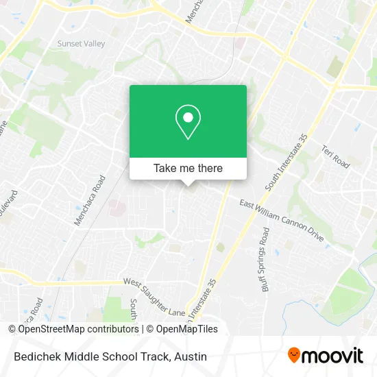 Mapa de Bedichek Middle School Track