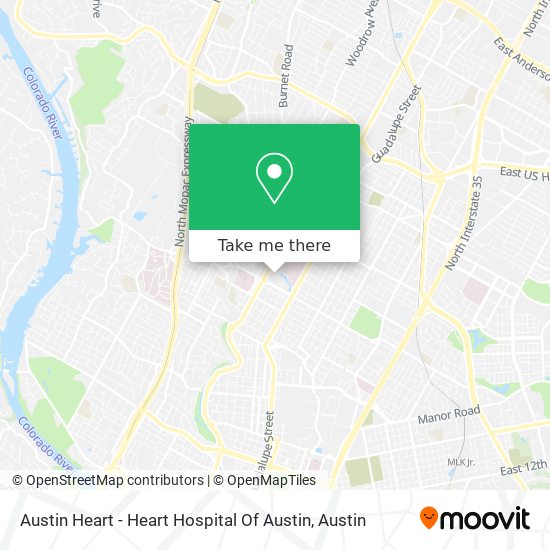 Austin Heart - Heart Hospital Of Austin map