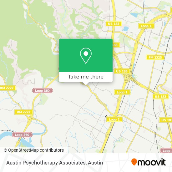 Austin Psychotherapy Associates map