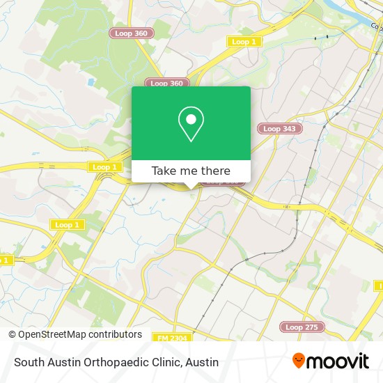 South Austin Orthopaedic Clinic map