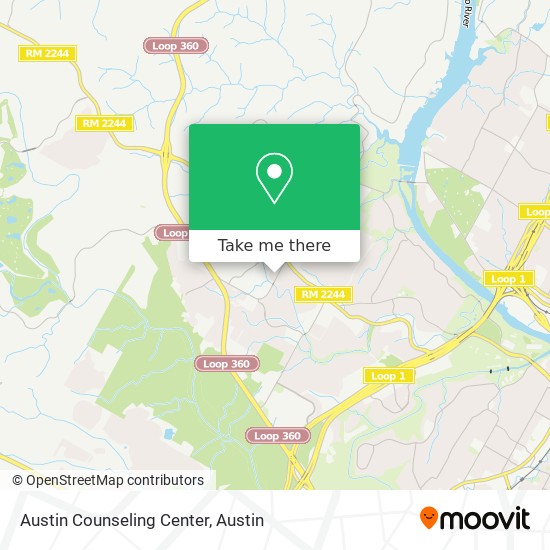 Austin Counseling Center map