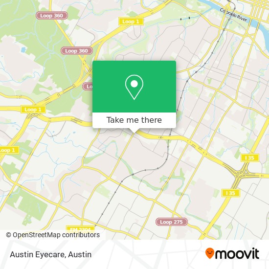 Austin Eyecare map
