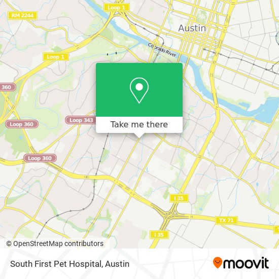 Mapa de South First Pet Hospital