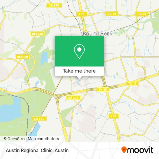 Mapa de Austin Regional Clinic
