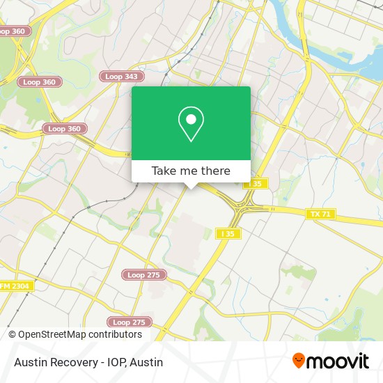 Austin Recovery - IOP map