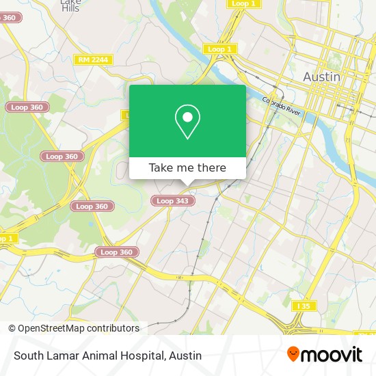 South Lamar Animal Hospital map