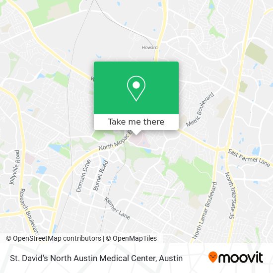 Mapa de St. David's North Austin Medical Center