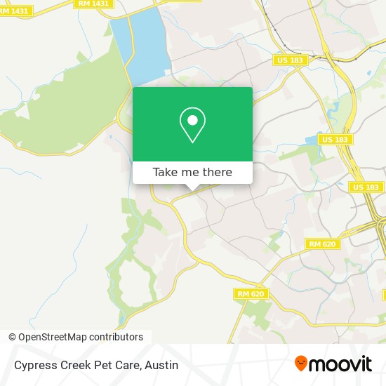 Cypress Creek Pet Care map