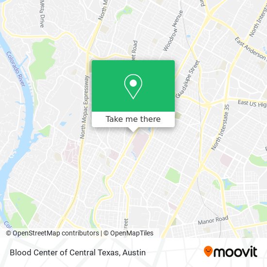 Mapa de Blood Center of Central Texas