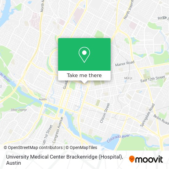 Mapa de University Medical Center Brackenridge (Hospital)