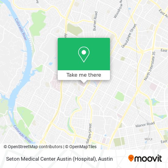 Mapa de Seton Medical Center Austin (Hospital)