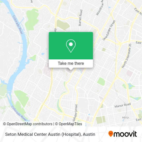 Seton Medical Center Austin (Hospital) map