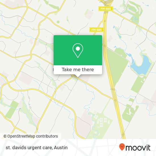 Mapa de st. davids urgent care