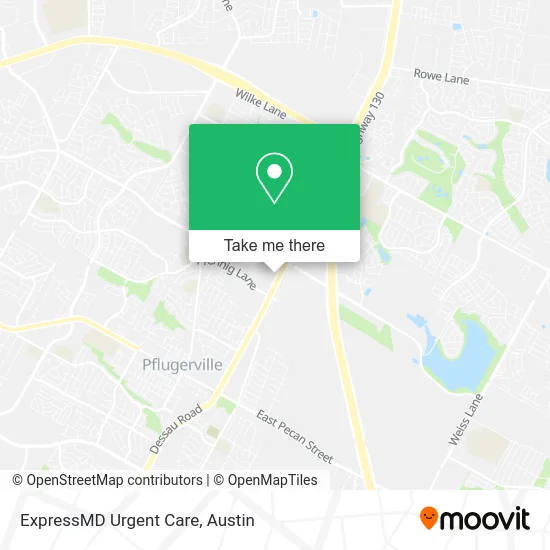 ExpressMD Urgent Care map