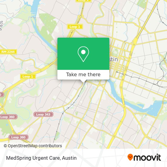 MedSpring Urgent Care map