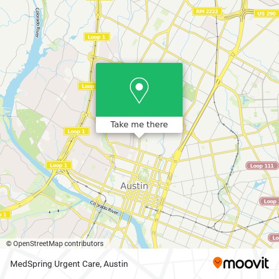Mapa de MedSpring Urgent Care
