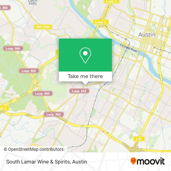 South Lamar Wine & Spirits map