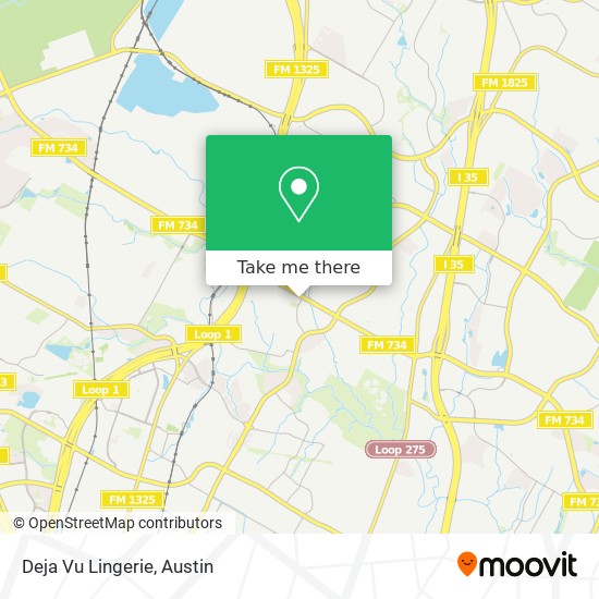 Deja Vu Lingerie map