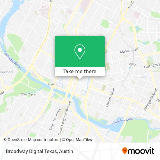 Mapa de Broadway Digital Texas