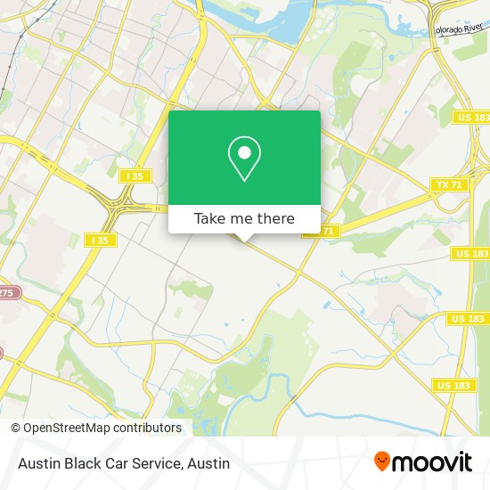 Austin Black Car Service map