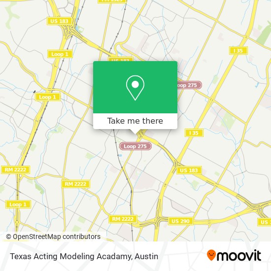 Texas Acting Modeling Acadamy map