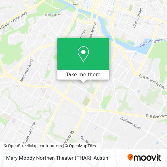 Mapa de Mary Moody Northen Theater (THAR)