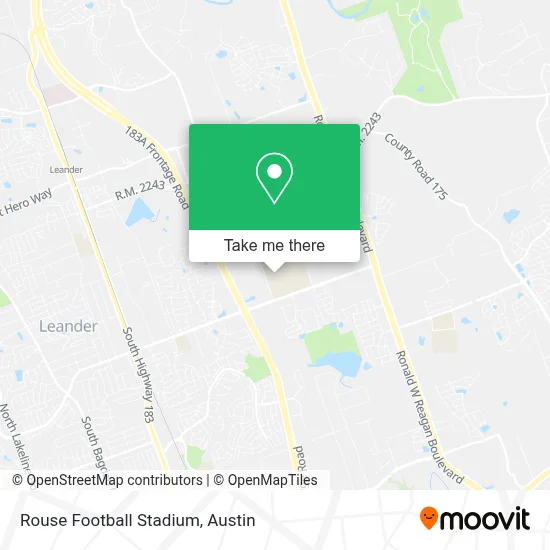 Rouse Football Stadium map