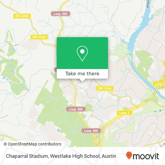 Mapa de Chaparral Stadium, Westlake High School