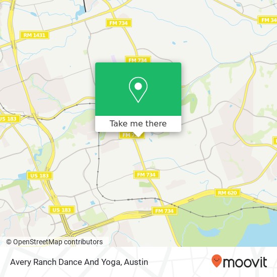 Mapa de Avery Ranch Dance And Yoga