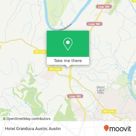 Mapa de Hotel Granduca Austin